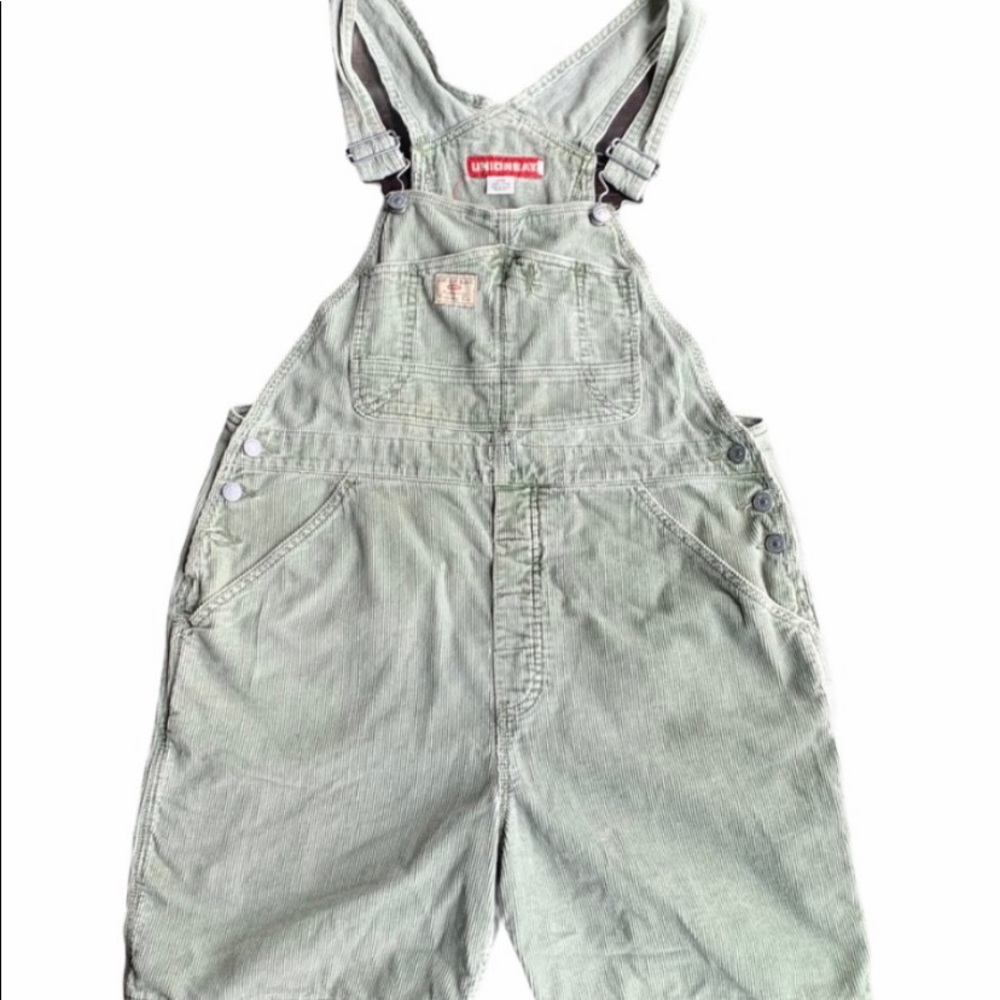 Sage Green Corduroy Overalls